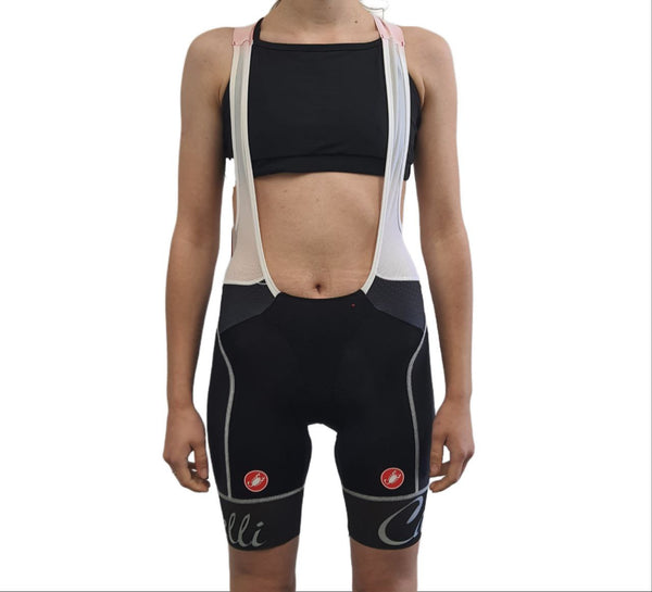 CASTELLI Women's Black Free Aero Bib Triathlon Shorts #15044 X-Small NWT