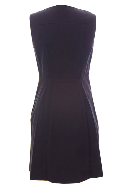 SINCLAIRE 10 Women's Blk Sleeveless Zip Front Tyler Sheath Dress Sz 2 $379 NEW