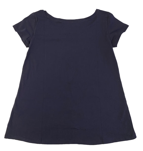 AMERICA IS NOT THE SAME WITHOUT ME Women's Blue Slimming Star Top NEW