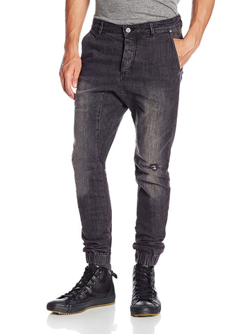 ZANEROBE Men's Blow-Out Black Slingshot Denimo Jogger Jeans $159 NWT