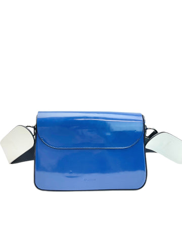 Max Mara Women's Blu Sorriso Magnetic Closure Shoulder Bag NWT