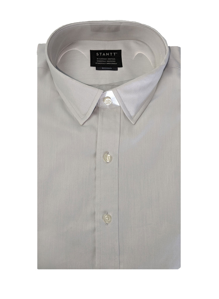 STANTT Men's Grey Business Casual Button Up Shirt Beekman Fit 17 - 31/32 NWT