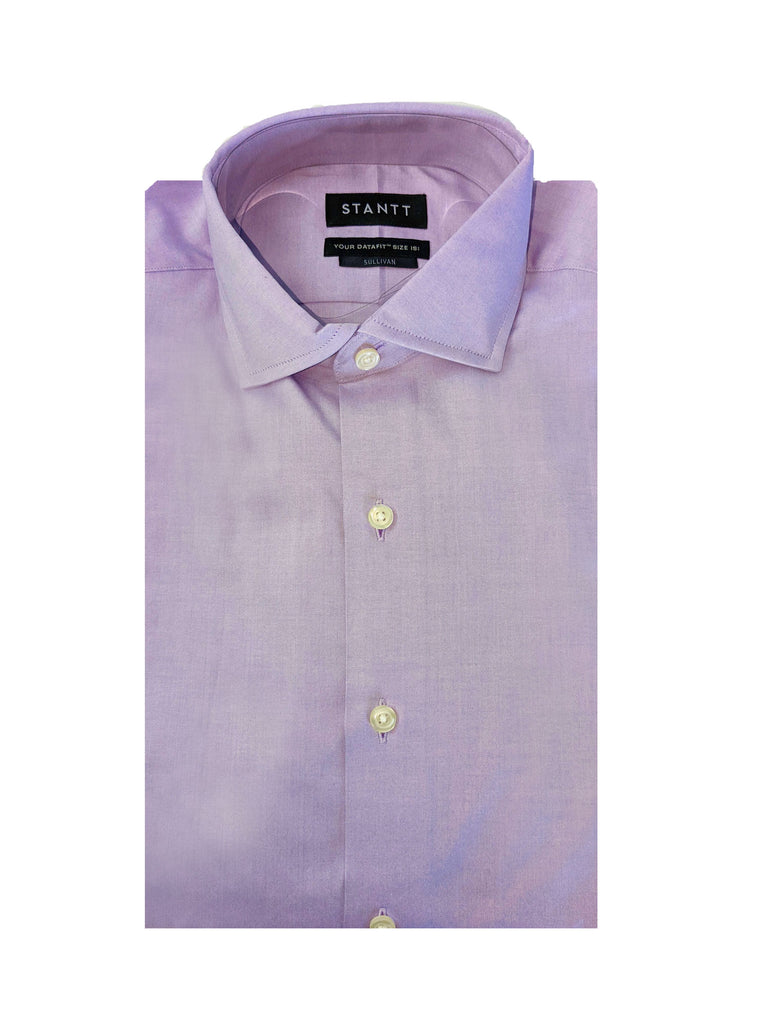 STANTT Men's Lavender Cutaway French Cuff Pinpoint Oxford Sullivan Fit 15-30 NWT