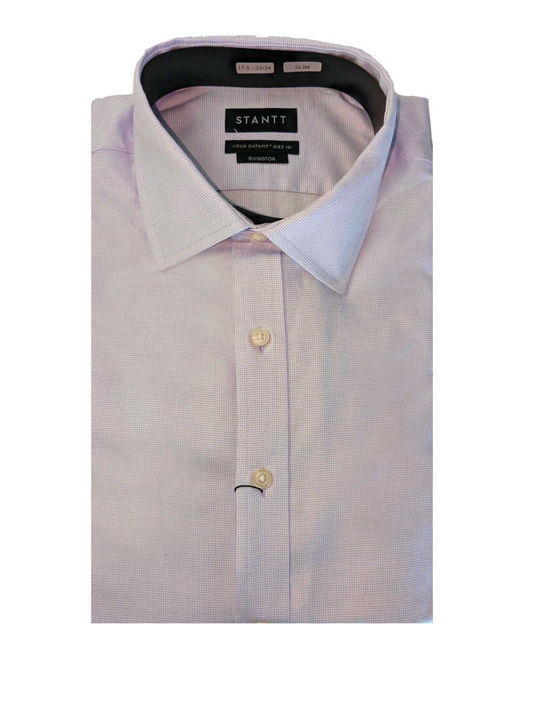 STANTT Men's Light Lavender Dress Shirt Rivington Fit 17.5- 33/34 NWT