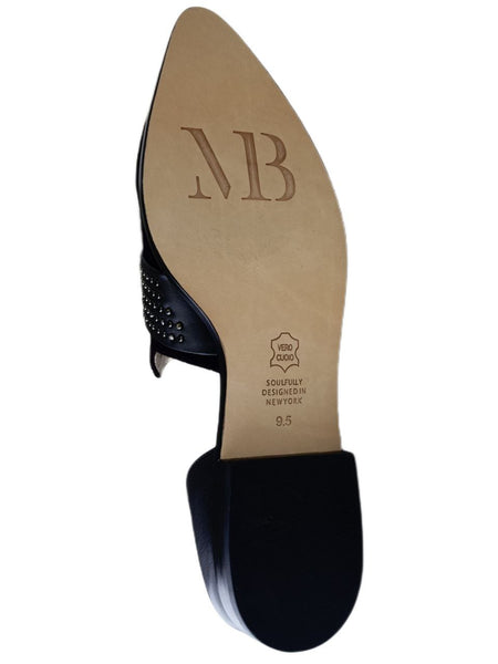 MATT BERNSON Women's Purple Velvet Sterling Stud Loafers #MB130 9.5 NWB