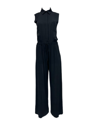 Max Mara Women's Black Stop Sleeveless Jumpsuit Size 8 NWT
