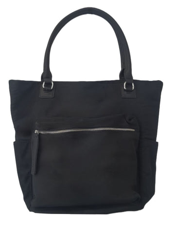 URBAN ORIGINALS Women's Black Super Group Vegan Materials Tote Bag #400077 NWT