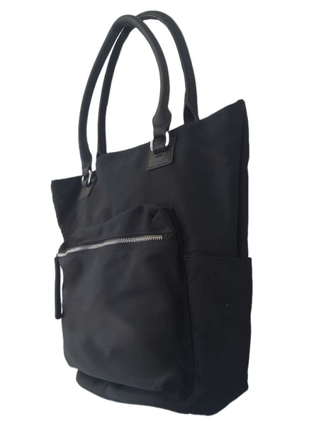 URBAN ORIGINALS Women's Black Super Group Vegan Materials Tote Bag #400077 NWT