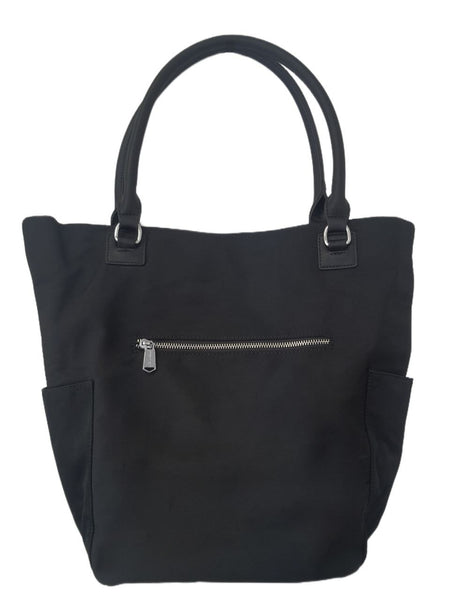 URBAN ORIGINALS Women's Black Super Group Vegan Materials Tote Bag #400077 NWT