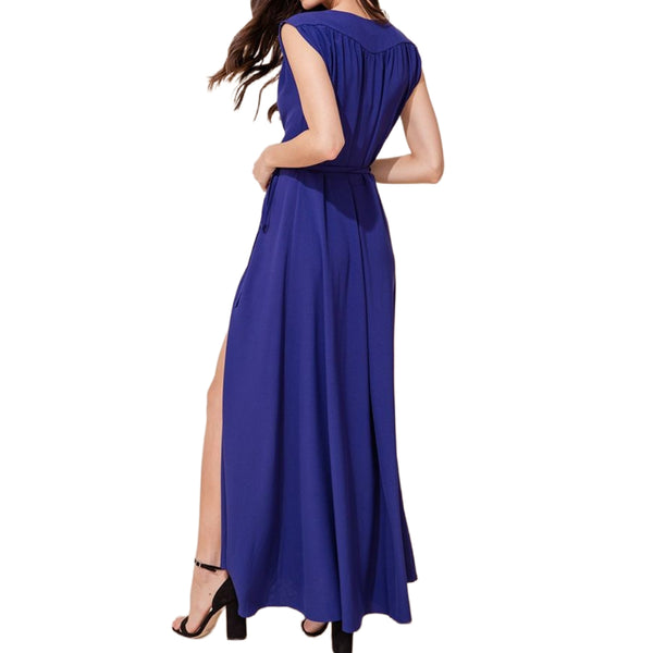 YUMI KIM Women's Navy Swept Away Maxi Dress #DR1472 Medium NWT