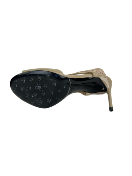 Max Mara Women's Rose Sylvia Leather Embellished Slingback Pumps Size 7 NWT