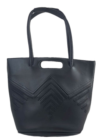 URBAN ORIGINALS Women's Black Vegan Leather Tote Bag #BGG One Size NWT