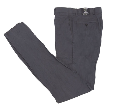 TODD SNYDER Men's Dark Grey Unhemmed 39" Inseam Tab Trousers Sz 28 $248 NWT