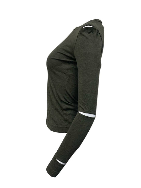 ZOE JORDAN Women's Moss Taran Long Cutout Sleeve Top NWT