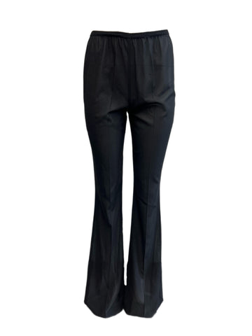 Max Mara Women's Black Tartufo Stretchy Sheer Silk Pants Size 8 NWT