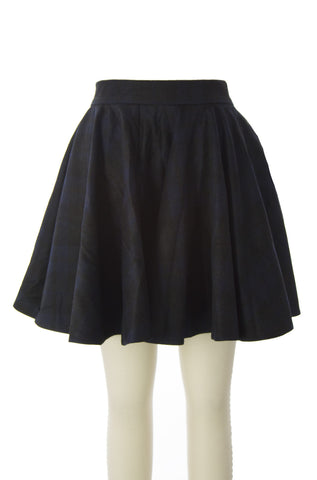 SURFACE TO AIR Women's Wool Blend Navy/Black Tate Skirt $225 NEW