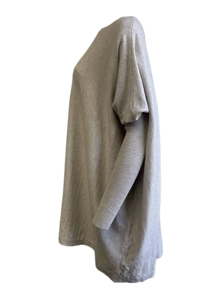 LOST IN LUNAR Women's Grey Taylor Knit Oversized Sweater M/L NWT