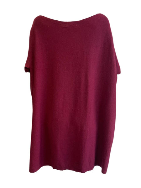 LOST IN LUNAR Women's Wine Taylor Knit Oversized Sweater L/XL NWT