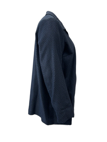 Marina Rinaldi Women's Black Nativo Patch Pockets Wool Coat Size 20W/29 NWT