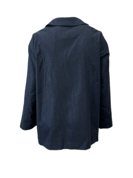 Marina Rinaldi Women's Black Nativo Patch Pockets Wool Coat Size 20W/29 NWT