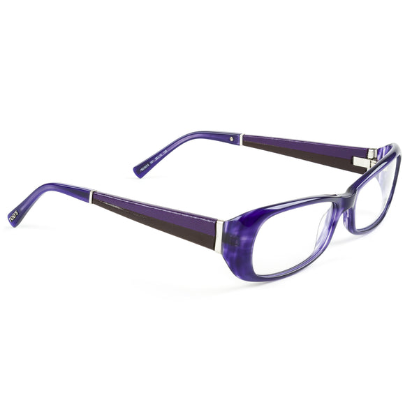 Tod's Oval Eyeglass Frames TO5012 55mm Shiny Purple/Black