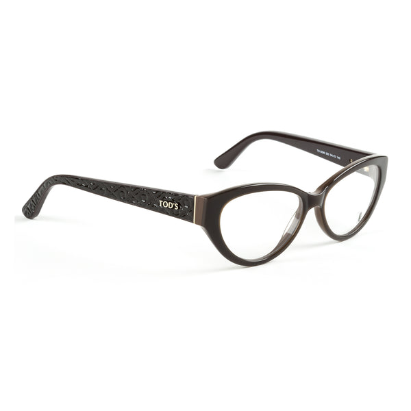 Tod's Cateye Eyeglass Frames TO5098 54mm Dark Brown