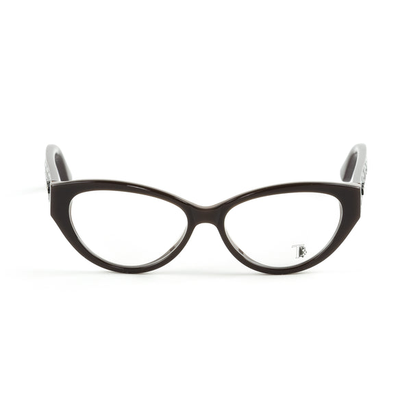 Tod's Cateye Eyeglass Frames TO5098 54mm Dark Brown