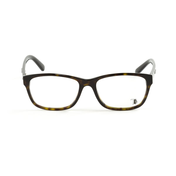 Tod's Full Rim Rectangular Eyeglass Frames TO5147 55mm Havana