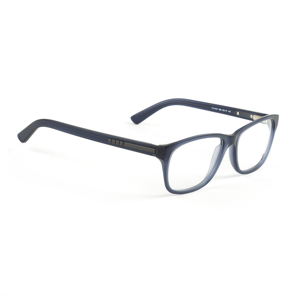Tod's Full Rim Rectangular Eyeglass Frames TO5147 55mm Grey-Turquoise
