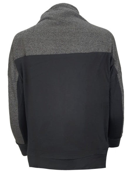 TEREZ Women's Black Turtle Neck Sweatshirt #23638363 NWT