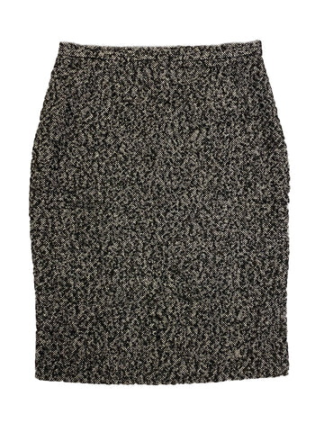 Hanley Mellon Women's Tweed Peg Skirt 10 Black Toast