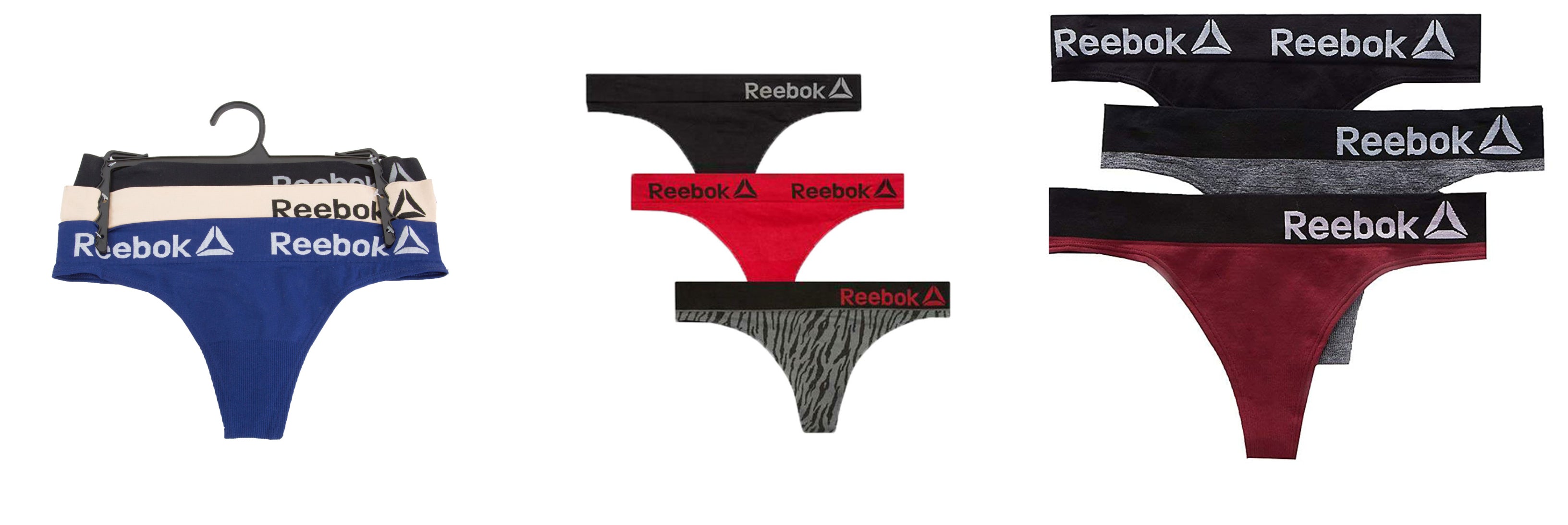 REEBOK Women's 3-Pack Seamless Thongs NEW – Walk Into Fashion