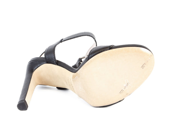 Max Mara Women's Urago Leather Ankle Strap Sandals