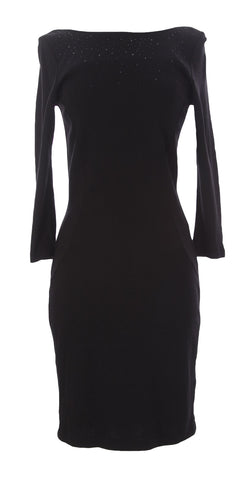 VELVET by Graham & Spencer Women's Black Embellished Mini Dress $189 NEW