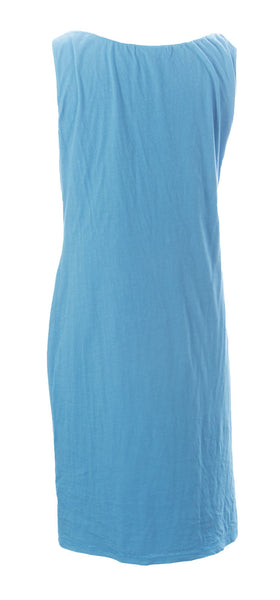 VELVET by Graham & Spencer Women's Blue Ruched Sleeveless Dress NEW $139