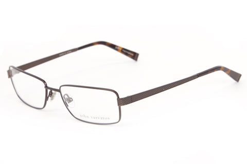 JOHN VARVATOS Men's Brown Metal Eyeglass Frames V134 $270 NEW