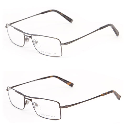 JOHN VARVATOS Men's Brow Bar Eyeglass Frames V138 $270 NEW