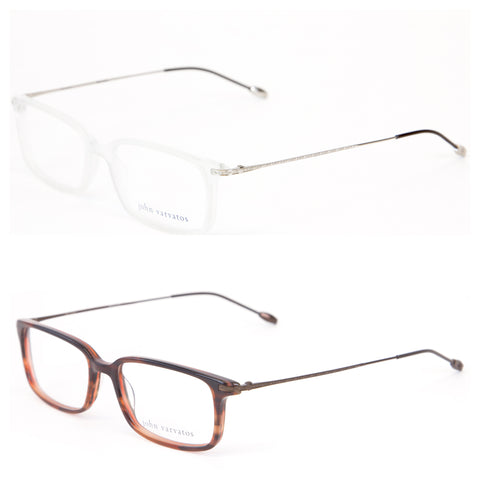JOHN VARVATOS Men's Rectangular Acetate Eyeglass Frames V338 $270 NEW