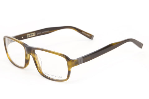 JOHN VARVATOS Men's Olive Horn Base Curve Eyeglass Frames V340 $270 NEW
