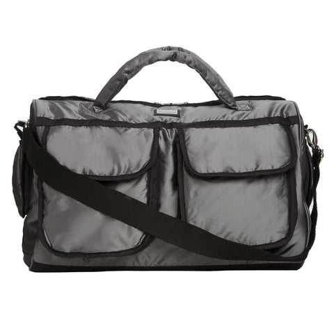 7AM Grey Voyage Lightweight Diaper Bag #VB001S One Size NWT