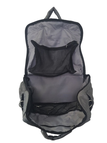 7AM Grey Voyage Lightweight Diaper Bag #VB001S One Size NWT