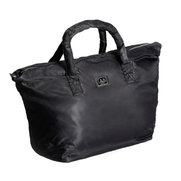 7AM Black Roma Lightweight Overnight Diaper Bag #VB003I One Size NWT