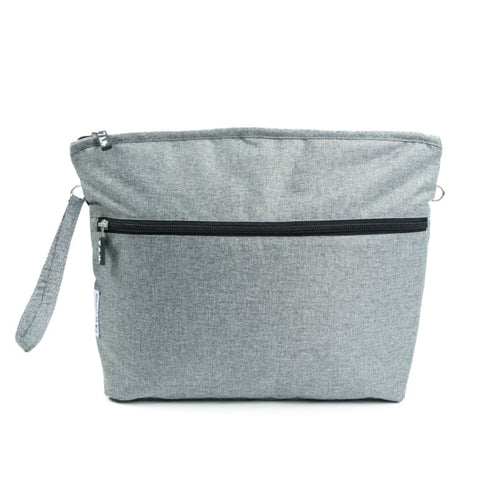 7AM Heather Grey Diaper Clutch Bag #VB006 One Size NWT