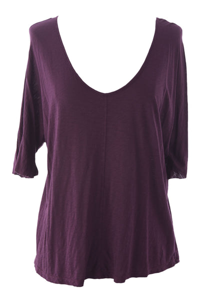 VELVET by Graham & Spencer Women's Short Dolman Sleeve Crew Neck Tee $86 NEW