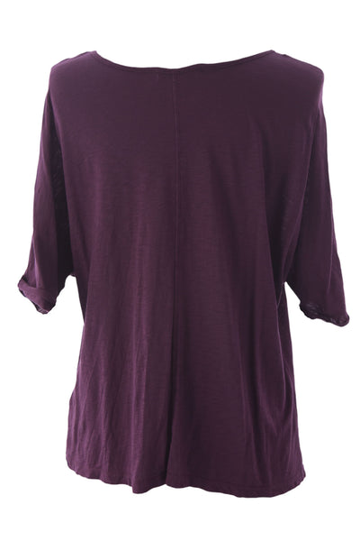 VELVET by Graham & Spencer Women's Short Dolman Sleeve Crew Neck Tee $86 NEW