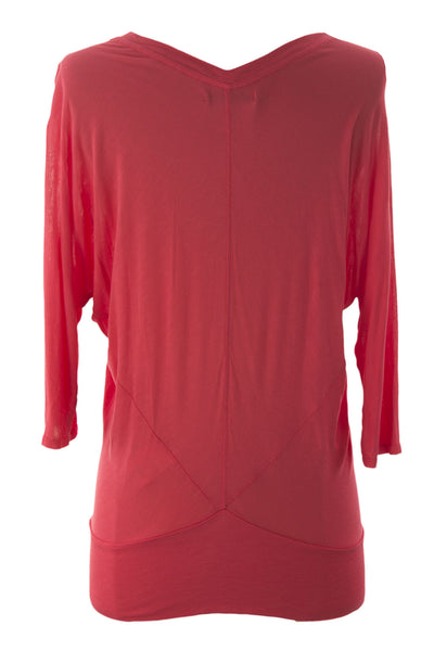 VELVET by Graham & Spencer Women's Coral Dolman Sleeve V-Neck Top P $92 NEW