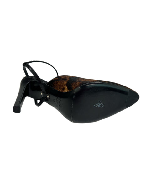 Max Mara Women's Cognac Vdelfin Slingback Pumps Size 9 NWT