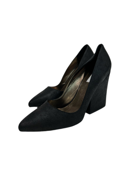 Max Mara Women's Nero Vmango Wedge Heel Pumps Size 7 NWB