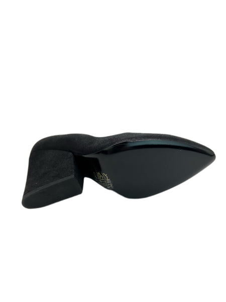 Max Mara Women's Nero Vmango Wedge Heel Pumps Size 7 NWB