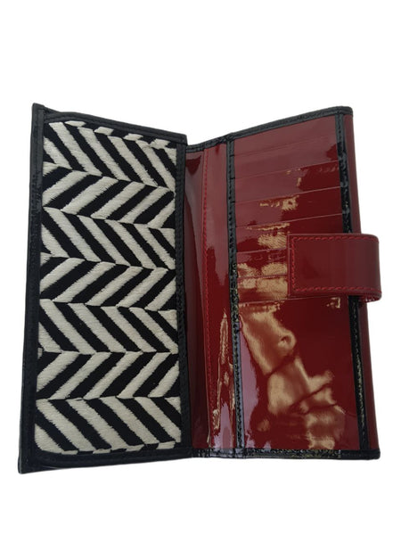 POPINJAY Women's Red Embroidered Wallet #BX1 One Size NWT